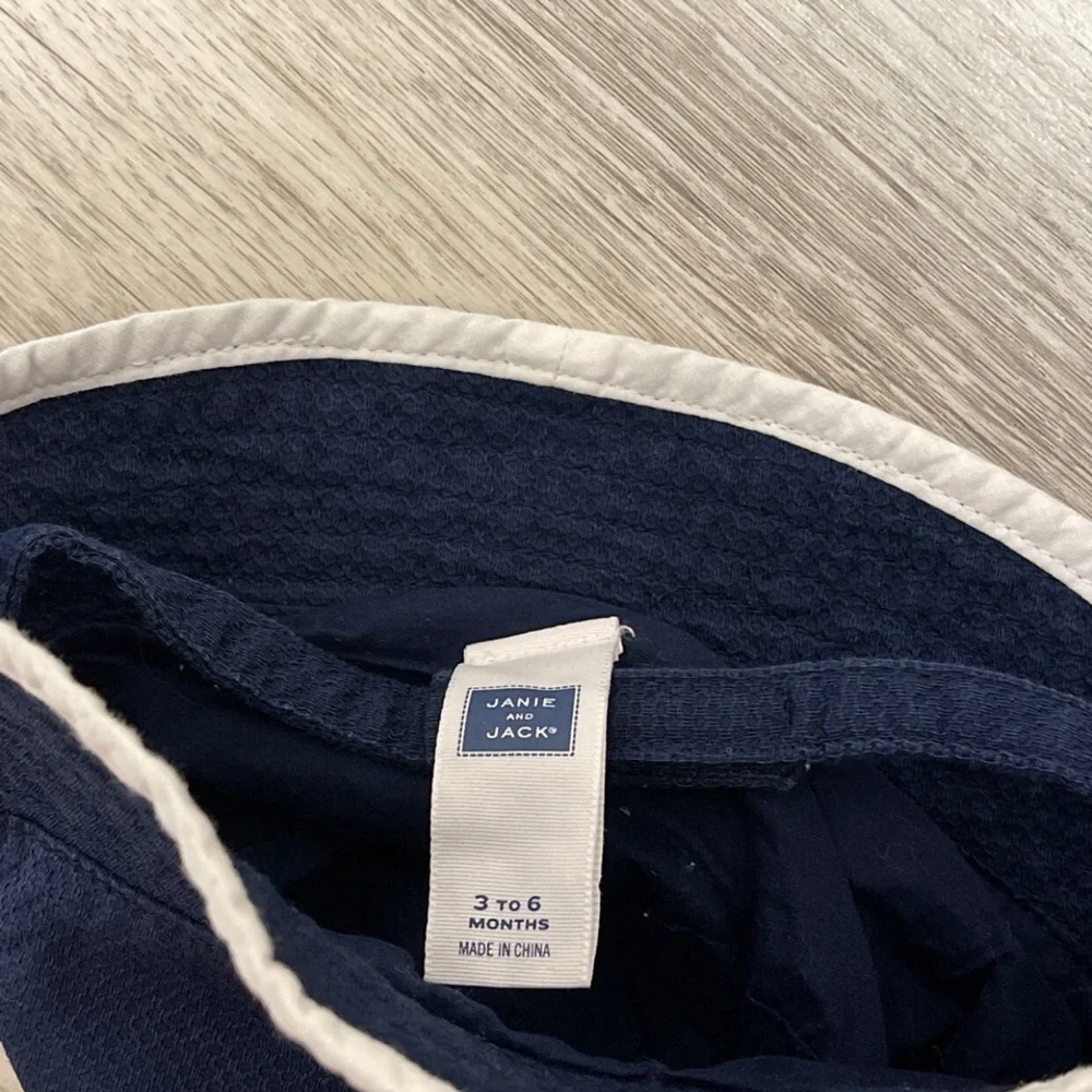 Janie And Jack Boys Nautical Anchor Bucket Hat 3 To 6 Months
